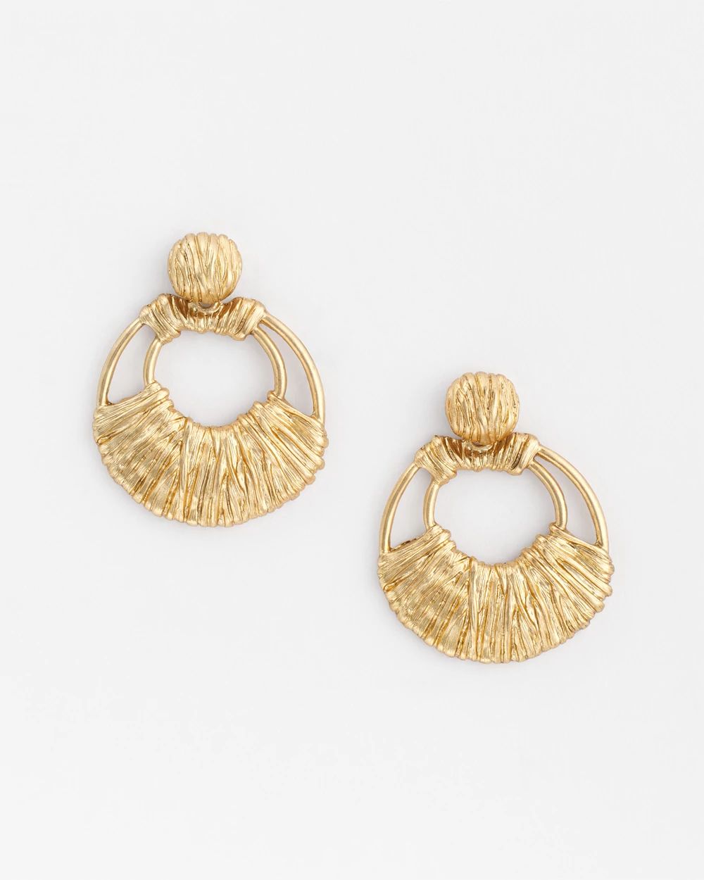 クラネ　HOLE DOT SHIRRING TOPS Wound Up Drop Earrings – High Strung Studios